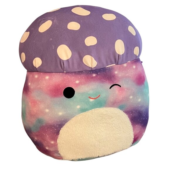 Squishmallows Purple & Galaxy Mushroom Plush Toy 12" - Picture 1 of 3